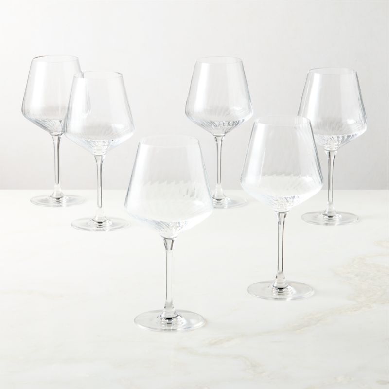 Stella Optic Red Wine Glasses Set of 6 - image 3 of 5