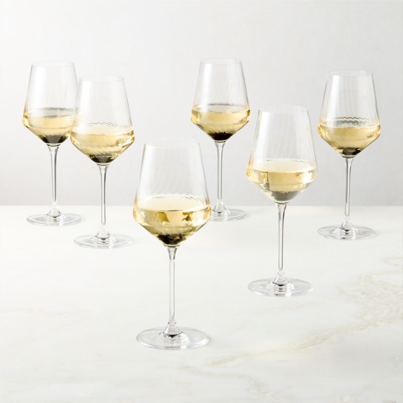 View Stella Optic White Wine Glasses Set of 6 details