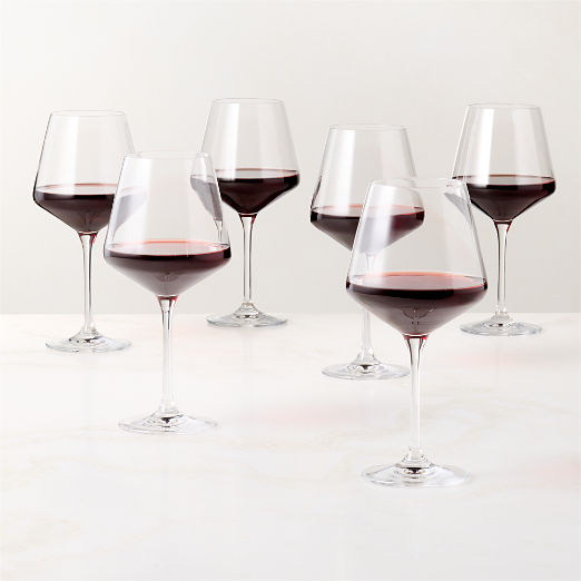 Stella Red Wine Glasses Set of 6
