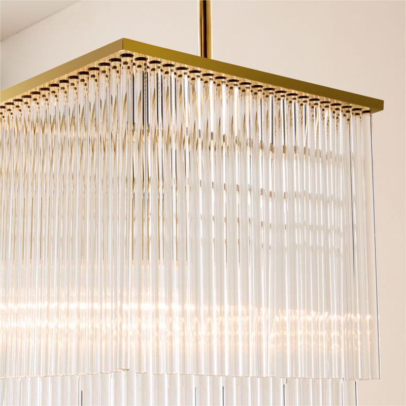 Stellar 2-Tier Glass Chandelier Light