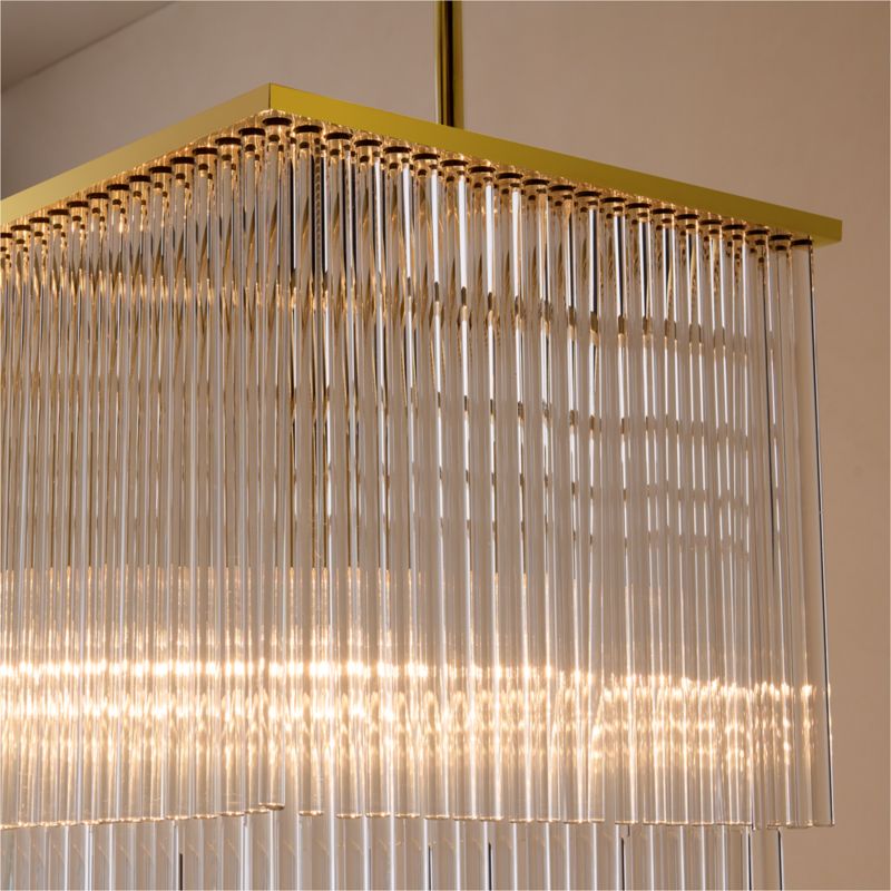 Stellar 2-Tier Glass Chandelier Light