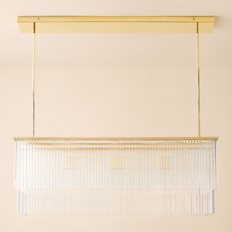 Stellar 2-Tier Glass Chandelier Light