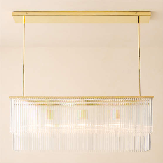 Stellar 2-Tier Glass Chandelier Light