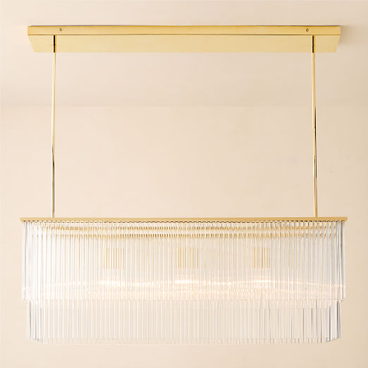 Stellar 2-Tier Glass Chandelier Light