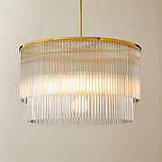 Gleam Crystal Pendant Light 30"