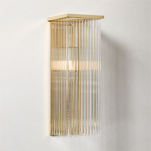 Stellar Glass Wall Sconce 14" Set of 2