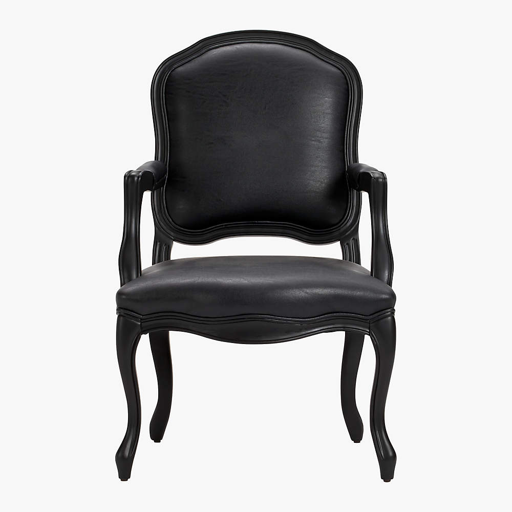 black chair with arms