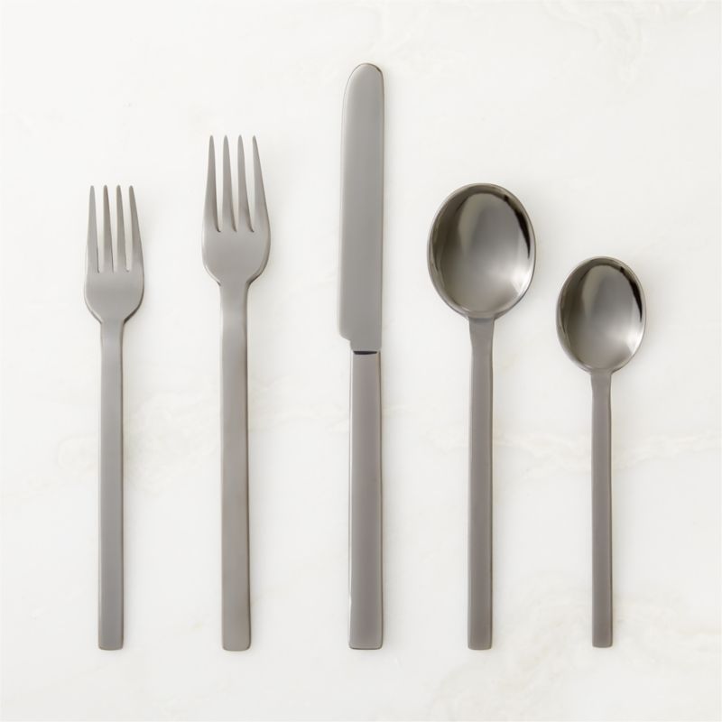 Mepra Stile 5-Piece Polished Black Flatware Set - image 0 of 5