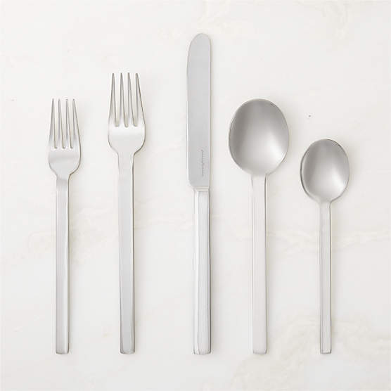 Mepra Stile 5-Piece Polished Silver Flatware Set