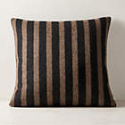 Talita Mink Brown Wool and Silk Lumbar Pillow with Down-Alternative Insert 23"x11"