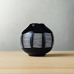 Modern Vases Cb2 Sch Black And White Ceramic Vase