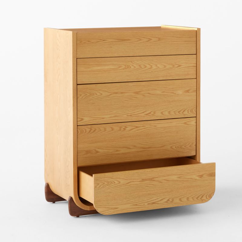 Stivale 5-Drawer Oak Dresser - image 6 of 10