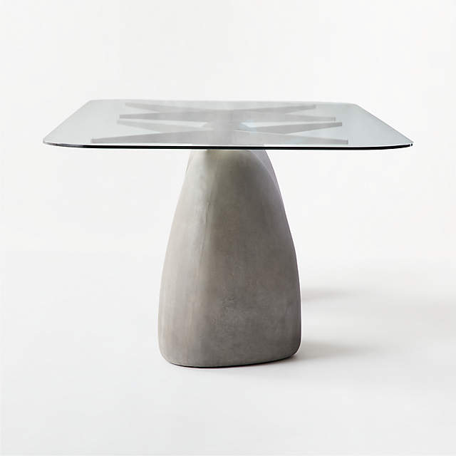 cb2 stone round table