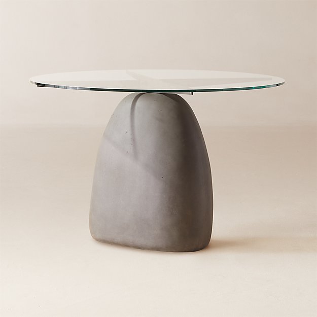 Cb2 round glass table discount