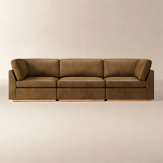 Stormo 3-Piece Leather Sectional