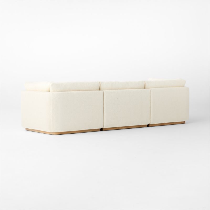 Stormo 4-Piece L-Shaped Ivory Boucle Sectional Sofa - image 5 of 8