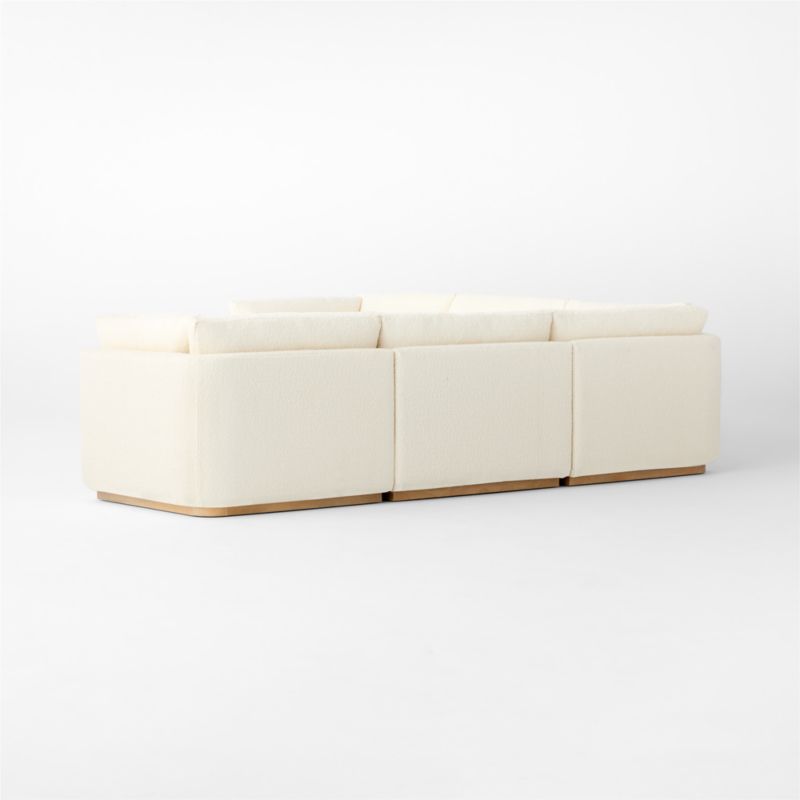 Stormo 5-Piece L-Shaped Ivory Boucle Sectional Sofa - image 5 of 8