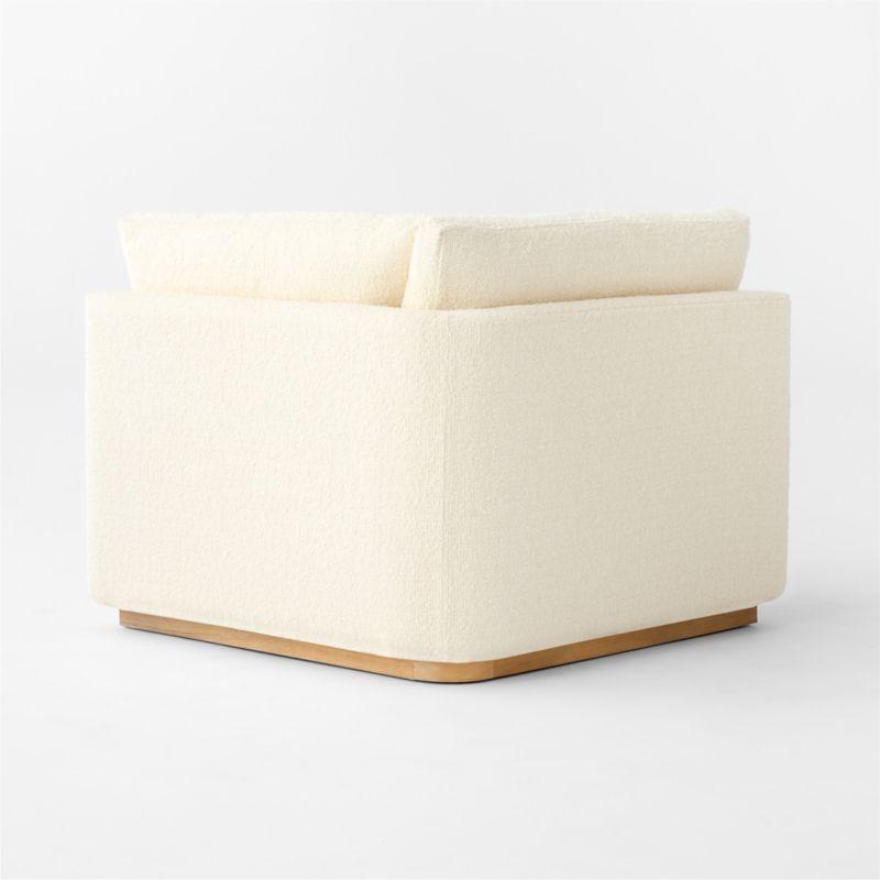 Stormo Ivory Boucle Corner Chair - image 4 of 7