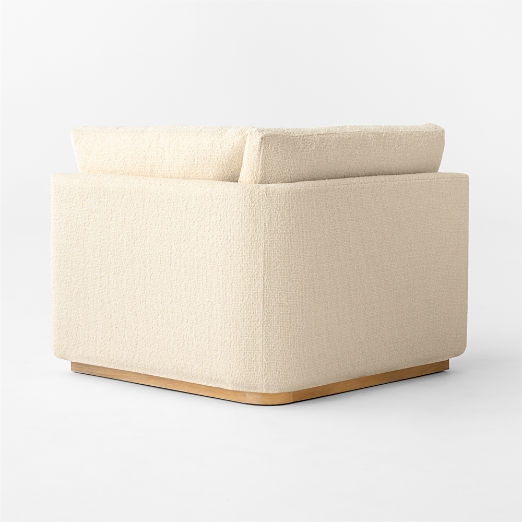 Stormo Ivory Boucle Corner Chair