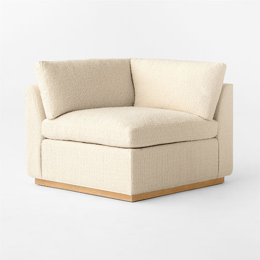 Stormo Ivory Boucle Corner Chair