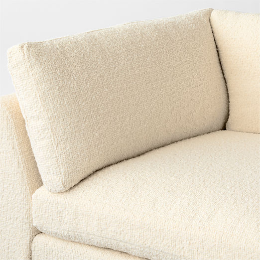 Stormo Ivory Boucle Corner Chair