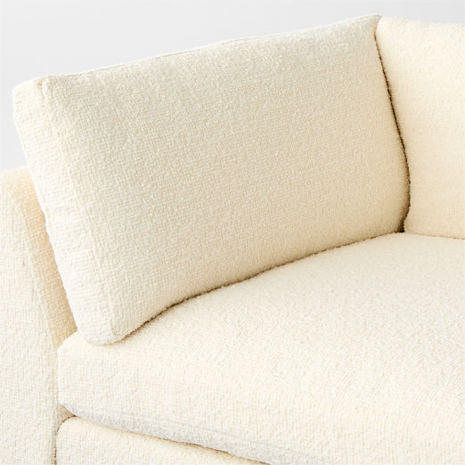 Stormo Ivory Boucle Corner Chair