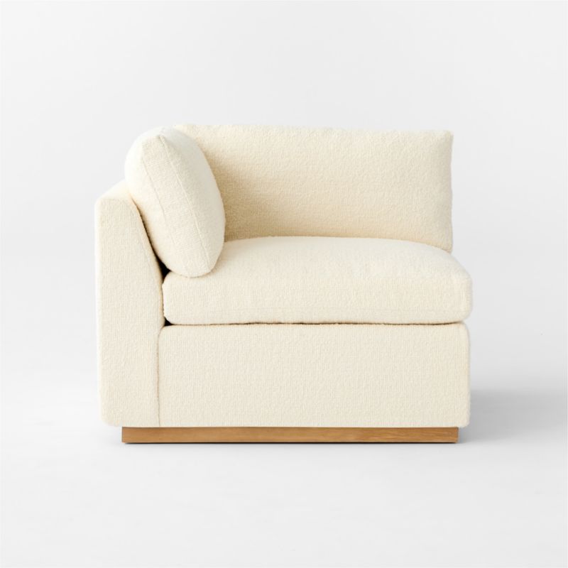 Stormo Ivory Boucle Corner Chair - image 3 of 7