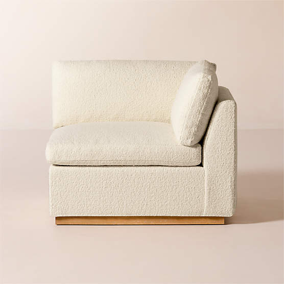 Stormo Ivory Boucle Corner Chair