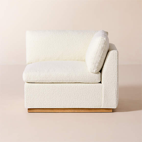 Stormo Ivory Boucle Corner Chair