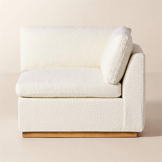 Stormo Ivory Boucle Corner Chair