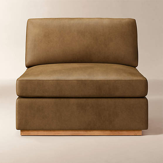 Stormo Leather Armless Chair