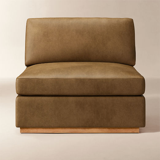 Stormo Leather Armless Chair