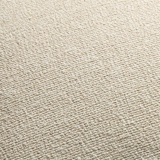 Strada Natural Woven Italian Wool Throw Pillow with Down Alternative Insert 20"x20"