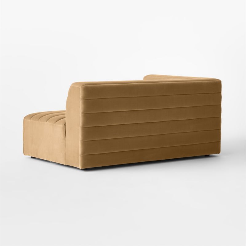 Strato Camel Velvet Left Arm Sofa - image 6 of 7