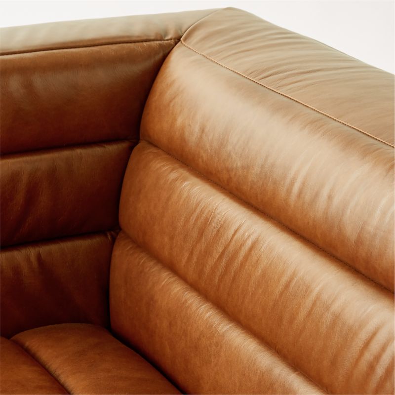 Strato Leather Left Arm Sofa Bello Black - image 6 of 7