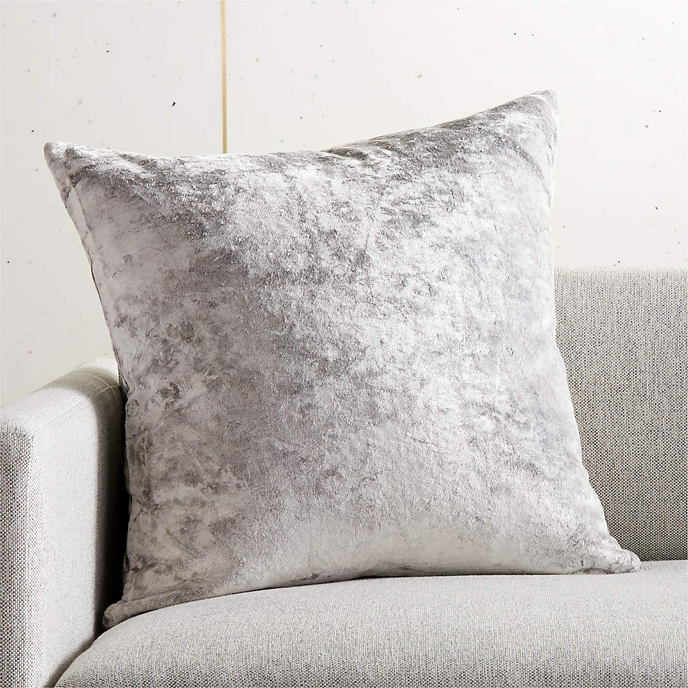 light grey throw pillow