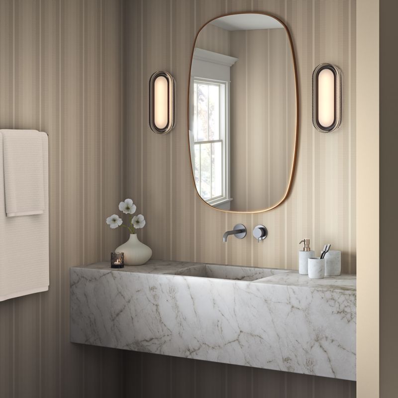 Striatta Taupe Wallpaper - image 2 of 3