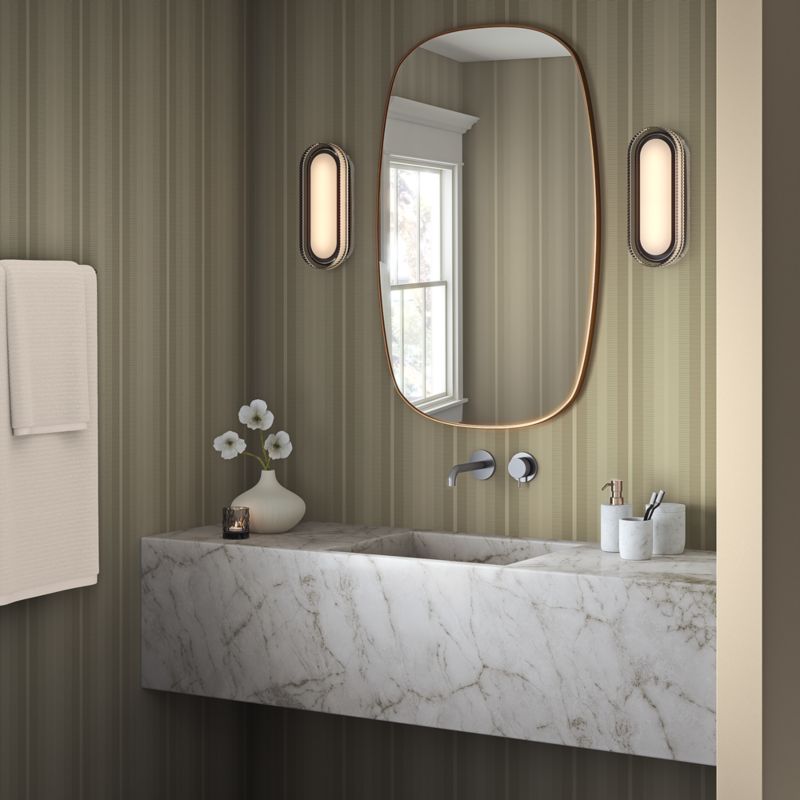 Striatta Green Wallpaper - image 2 of 3