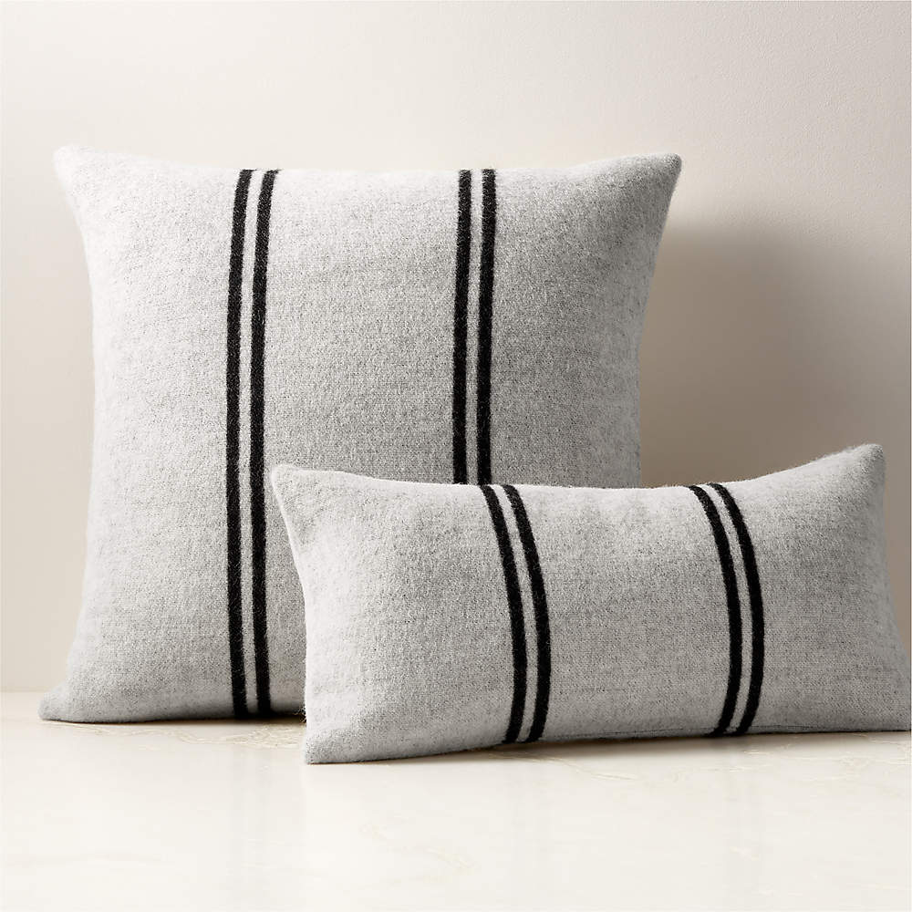 Black and ivory sales pillows