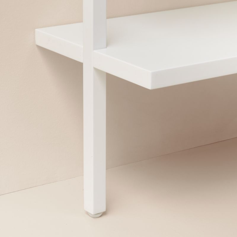 Stairway 96" White Metal Wall Mount Bookcase - image 4 of 9