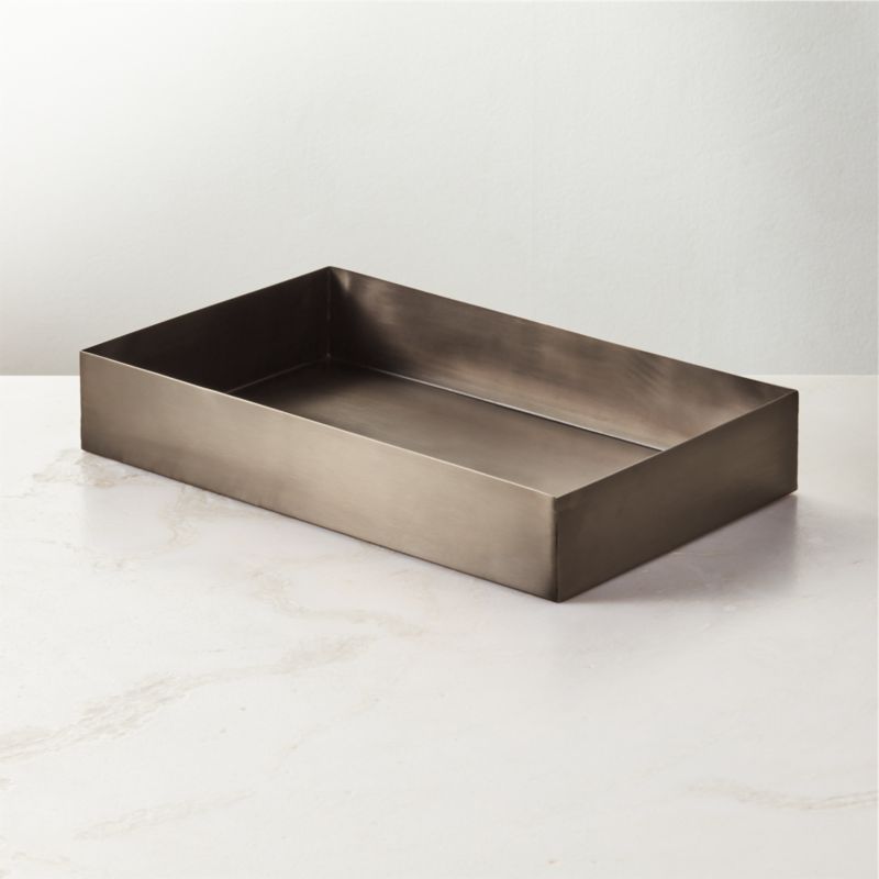 Viewing product image Studio Blackened Brass Letter Tray - image 1 of 4