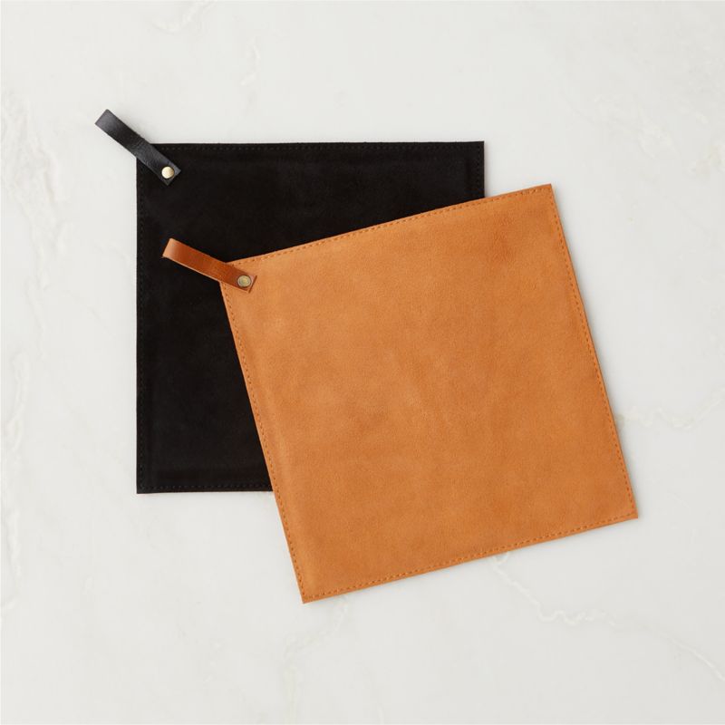 Black Suede Pot Holder + Reviews