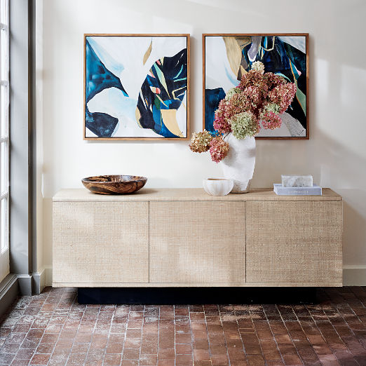 Suffolk 75" Grasscloth Media Console