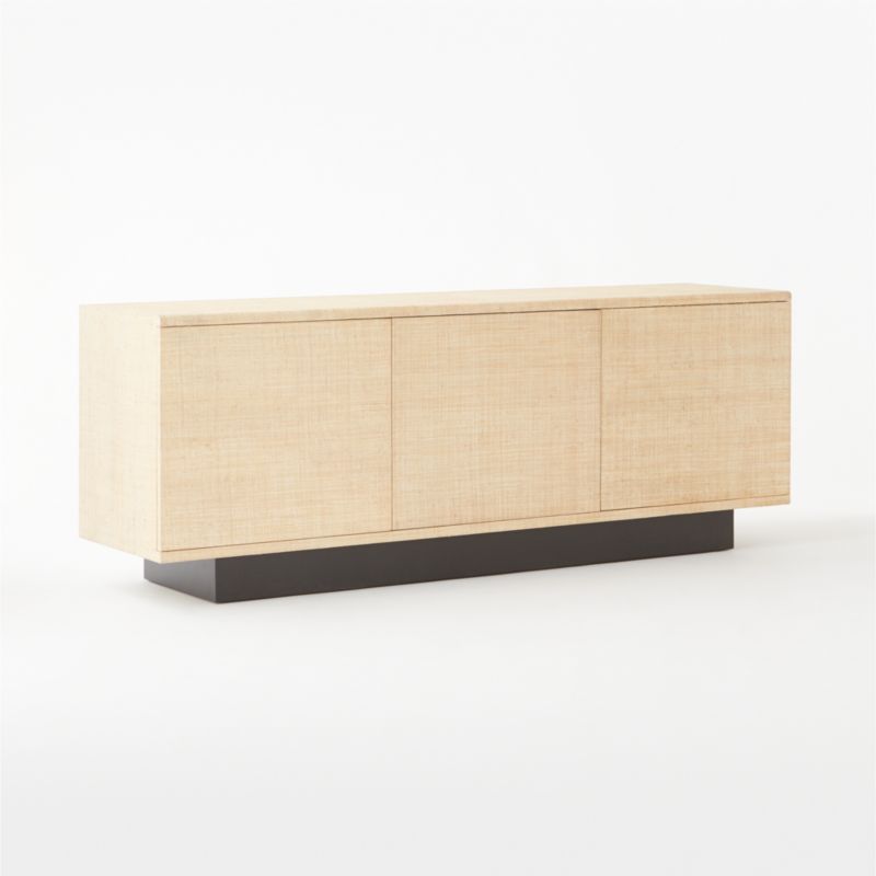 Suffolk 75" Grasscloth Media Console - image 5 of 11