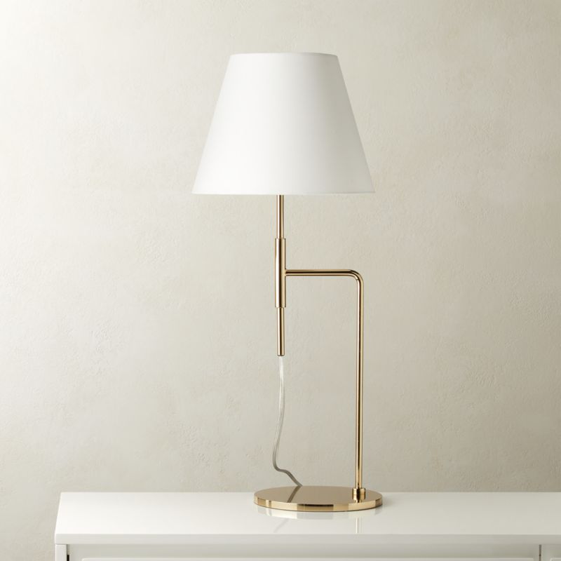 Suki Polished Brass Table Lamp + Reviews | CB2
