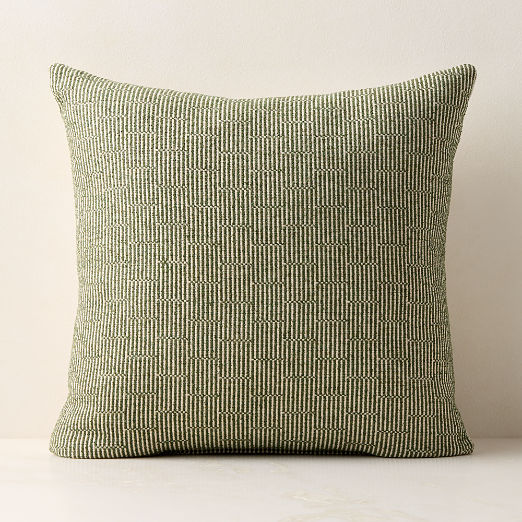 Sunbrella® Bolden Green Outdoor Throw Pillow 20"x20"