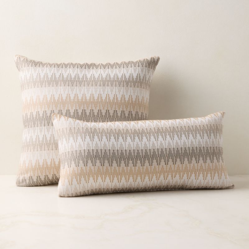 Sunbrella® Tesserre Natural Outdoor Pillow 20"x20" - image 2 of 3