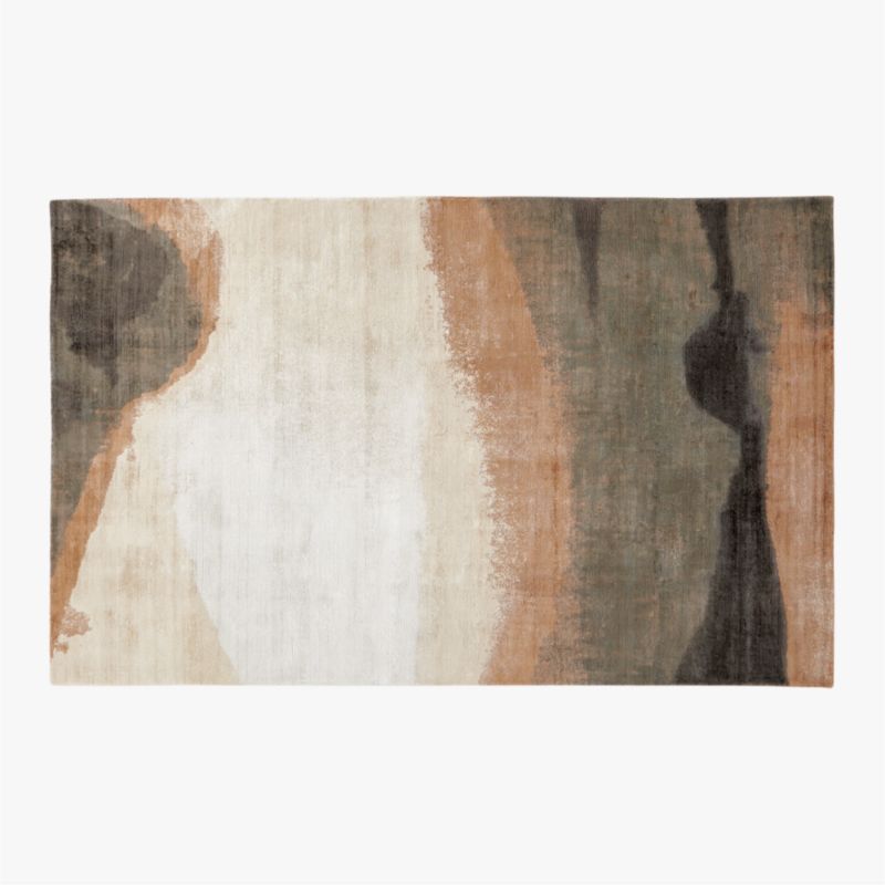 Sundown Handloomed Copper and Ivory Viscose Area Rug 5'x8' - image 0 of 7