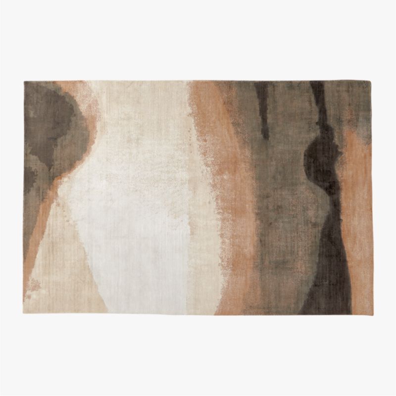 Sundown Handloomed Copper and Ivory Viscose Area Rug 6'x9' - image 0 of 7