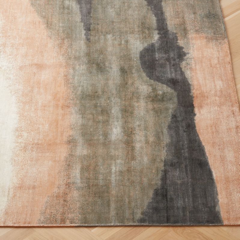 Sundown Handloomed Copper and Ivory Viscose Area Rug 5'x8' - image 6 of 7